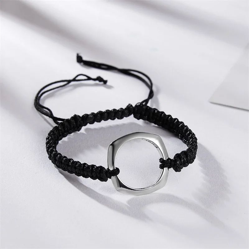 Simple Casual Hollow Circle Bracelets Jewelry Wish Round Metal Adjustable Rope Bracelets For Friend's Lucky Gifts
Simple Casual Hollow Circle Bracelets Jewelry Wish Round Metal Adjustable Rope Bracelets For Friend's Lucky Gifts