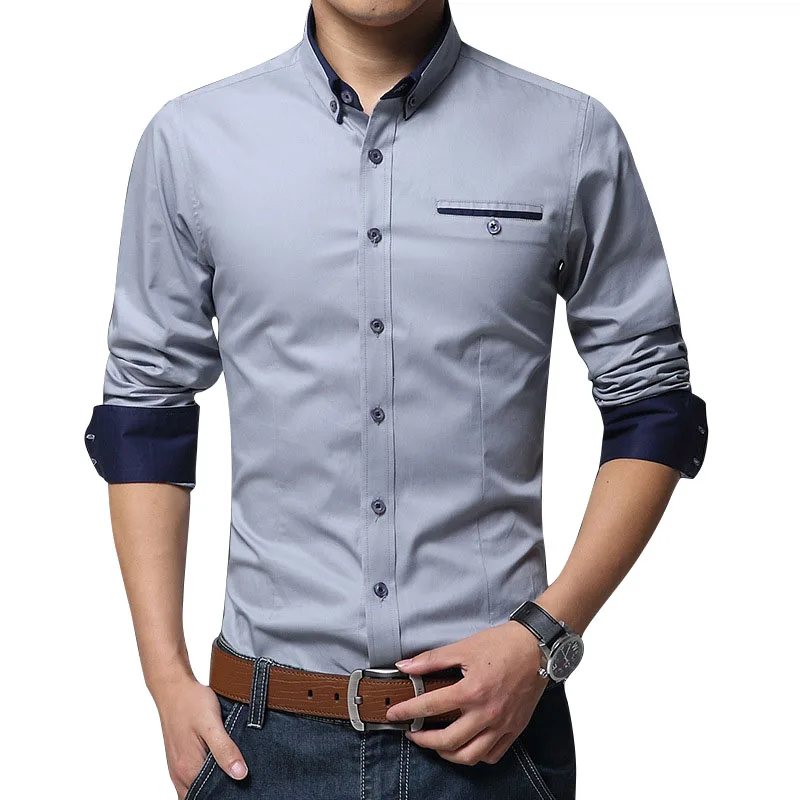 Pop Arrival Men Casual Business Shirt Long Sleeve Korean Style Solid Color Cotton Mens Shirt Turn Down Collar Shirt For Men
Pop Arrival Men Casual Business Shirt Long Sleeve Korean Style Solid Color Cotton Mens Shirt Turn Down Collar Shirt For Men