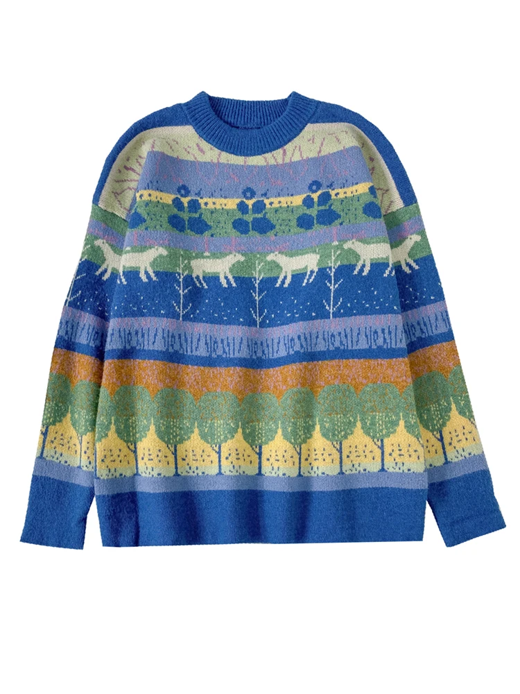 Cartoon Embroidery Sweaters Women's Jumper Pullover Kawaii Long Sleeve O-neck Loose Knitted Sweater Winter 2020 Female Tops
Cartoon Embroidery Sweaters Women's Jumper Pullover Kawaii Long Sleeve O-neck Loose Knitted Sweater Winter 2020 Female Tops