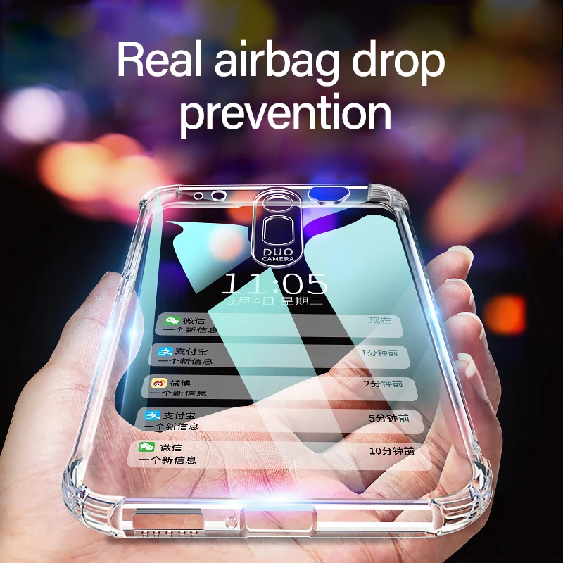 Luxury Silicone Shockproof Airbag Phone Case For Xiaomi Mi 8 9 SE Lite Redmi Note 8 7 6 5 Pro Ultra Thin Transparent Back Cover
Luxury Silicone Shockproof Airbag Phone Case For Xiaomi Mi 8 9 SE Lite Redmi Note 8 7 6 5 Pro Ultra Thin Transparent Back Cover