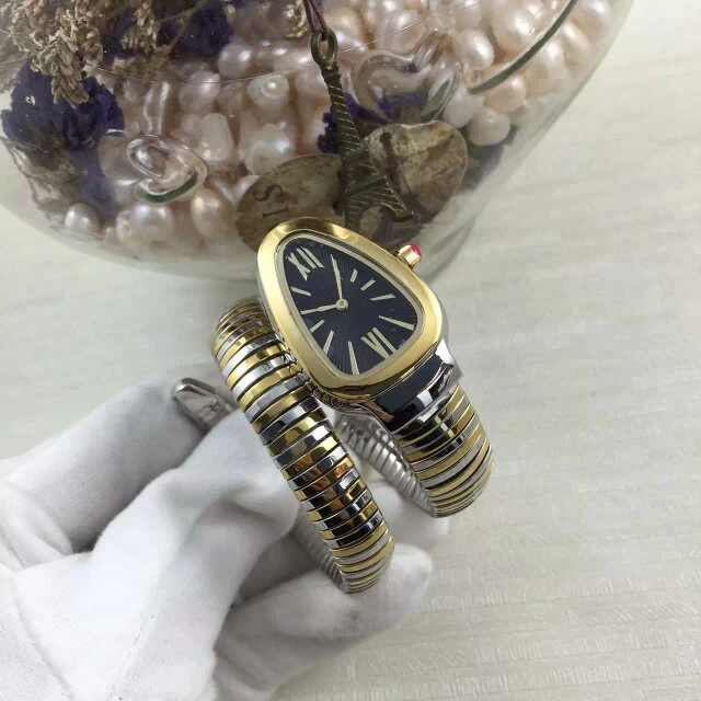 Women Quartz Watch Rose Yellow Gold Diamonds Stainless Steel Snake Model Sapphire Crystal Luxury Lady Female Fashion Watches
Women Quartz Watch Rose Yellow Gold Diamonds Stainless Steel Snake Model Sapphire Crystal Luxury Lady Female Fashion Watches