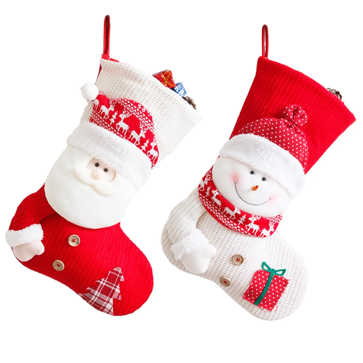 Christmas Stockings Fabric Santa Claus Sock Gift Kids Candy Bag Snowman Deer Pocket Hanging Xmas Tree Ornament New Year 2021
Christmas Stockings Fabric Santa Claus Sock Gift Kids Candy Bag Snowman Deer Pocket Hanging Xmas Tree Ornament New Year 2021