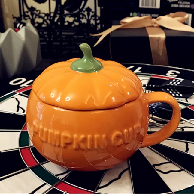 Creative Pumpkin Shape Ceramic Mug With Lid Cute Multi-function Cereal Breakfast Coffee Milk Juice Cup Home Office DrinkwareLF58
Creative Pumpkin Shape Ceramic Mug With Lid Cute Multi-function Cereal Breakfast Coffee Milk Juice Cup Home Office DrinkwareLF58