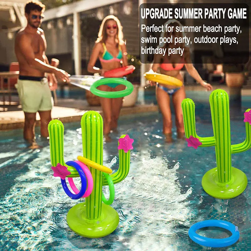 PVC Inflatable Cactus Ring Toss Game Set Floating Pool Toys Beach Party Supplies Party Ice Bar Travel Send Four Laps
PVC Inflatable Cactus Ring Toss Game Set Floating Pool Toys Beach Party Supplies Party Ice Bar Travel Send Four Laps