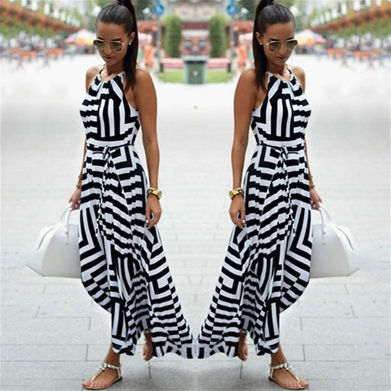 Женское асимметричное платье в полоску Boho, Летнее Длинное пляжное платье макси без рукавов на бретелях, вечерние платья
Женское асимметричное платье в полоску Boho, Летнее Длинное пляжное платье макси без рукавов на бретелях, вечерние платья