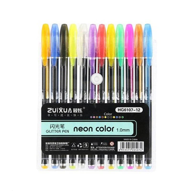 12PC/24PC/36PC Colorful Gel Pens For Adult Coloring Books -Buy more Save Wholesale Promotion |