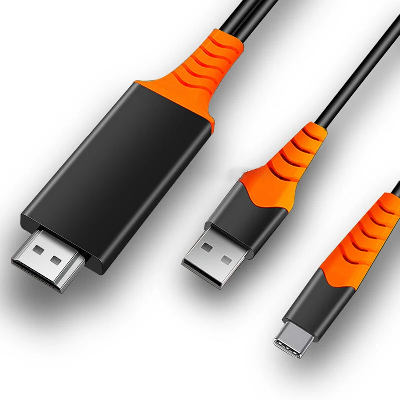 USB C Type-C к HDMI HDTV TV AV кабель адаптера 4K для Samsung Galaxy S9 Plus шнур | Мобильные телефоны и