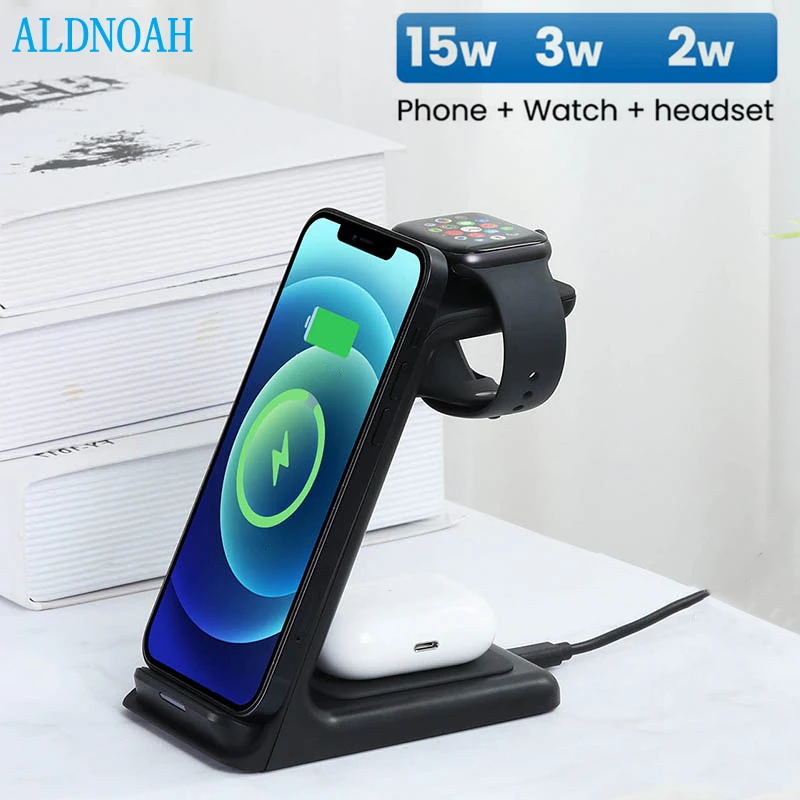 15W Wireless Charging Stand for iPhone 12 Pro Mini XS XR X 8 Wireless Chargers 3 in 1 for Apple Watch 6 5 Charger Airpods Pro
15W Wireless Charging Stand for iPhone 12 Pro Mini XS XR X 8 Wireless Chargers 3 in 1 for Apple Watch 6 5 Charger Airpods Pro