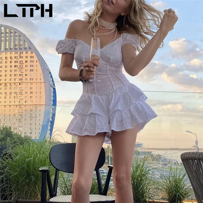 LTPH vintage jumpsuit women elegance rompers hollow embroidery cotton white sexy slim puff sleeve Body playsuits 2021 summer new
LTPH vintage jumpsuit women elegance rompers hollow embroidery cotton white sexy slim puff sleeve Body playsuits 2021 summer new