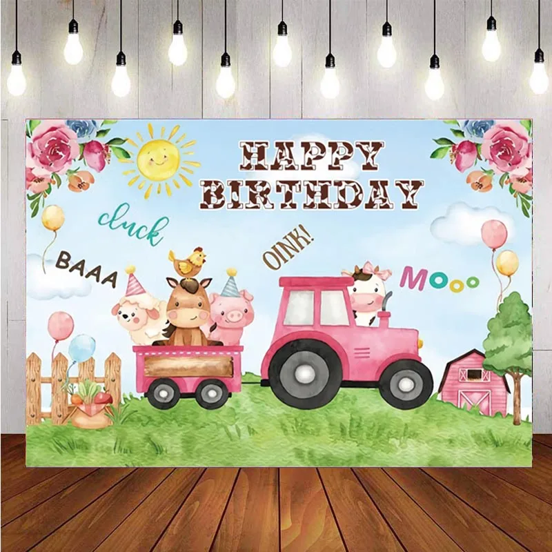 Farm Backdrops Baby Shower Kids Birthday Party Watercolor Flowers Tractor Red Barn Animal Cartoon Photo Background Photo Studio
Farm Backdrops Baby Shower Kids Birthday Party Watercolor Flowers Tractor Red Barn Animal Cartoon Photo Background Photo Studio
