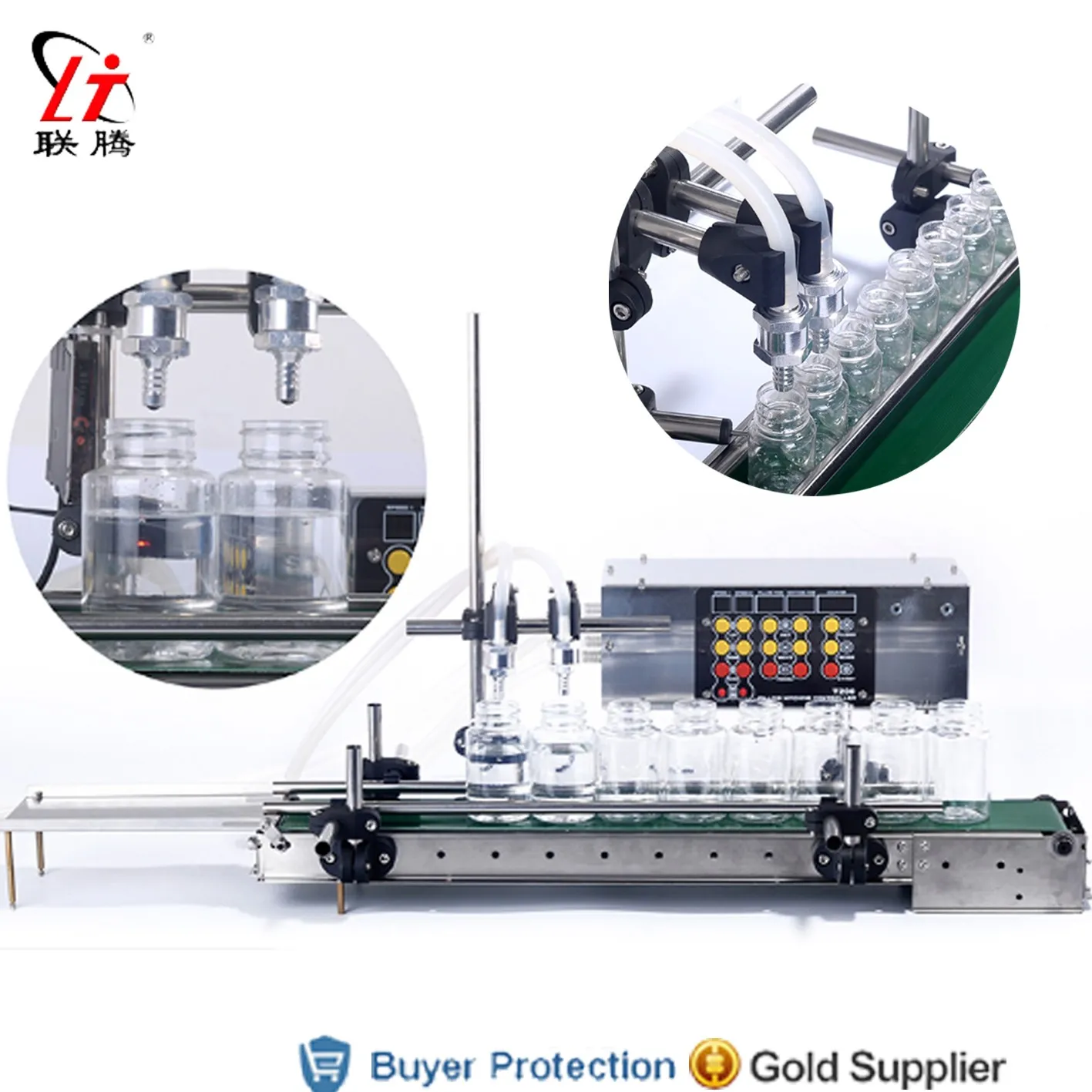 Automatic Double Heads Filling Machine With Conveyor Two Nozzles Filler Water Milk Liquid Bottle Fully Auto Model With Sensor
Automatic Double Heads Filling Machine With Conveyor Two Nozzles Filler Water Milk Liquid Bottle Fully Auto Model With Sensor