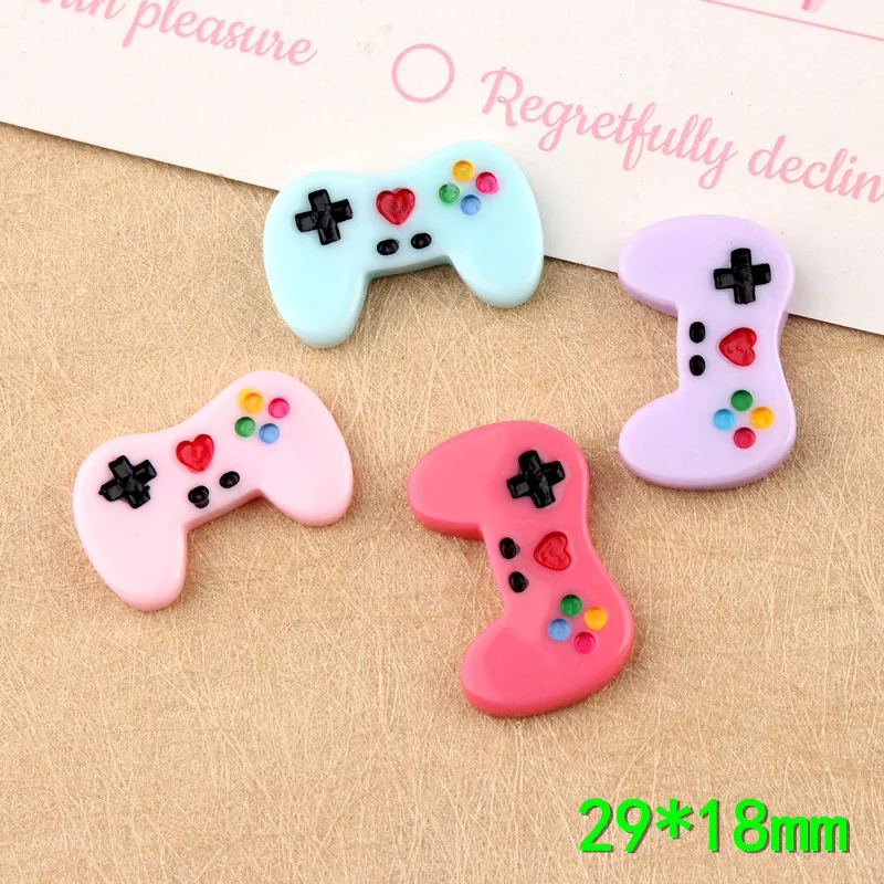 Kawaii Resin Cabochon Accessories 50pcs/Lot 25*18mm Colorful Game controller shape flatback cameo girls hair jewelry diy
Kawaii Resin Cabochon Accessories 50pcs/Lot 25*18mm Colorful Game controller shape flatback cameo girls hair jewelry diy