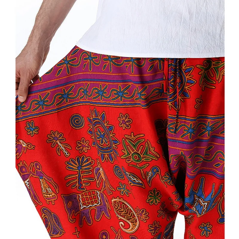 Men's Vintage Loose Casual Pants Elastic Waist Joggers Ethnic Style Printed Clothes Hip-hop Trousers Plus Size 3XL Harem pants
Men's Vintage Loose Casual Pants Elastic Waist Joggers Ethnic Style Printed Clothes Hip-hop Trousers Plus Size 3XL Harem pants