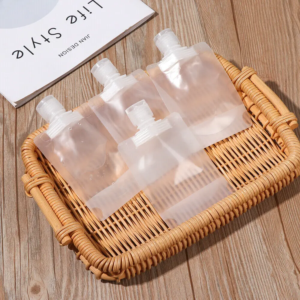 10Pcs Clear Reusable Leakproof Refillable Pouches Cosmetic Containers Space Saving for Shampoo Lotion Liquid Dispenser
10Pcs Clear Reusable Leakproof Refillable Pouches Cosmetic Containers Space Saving for Shampoo Lotion Liquid Dispenser