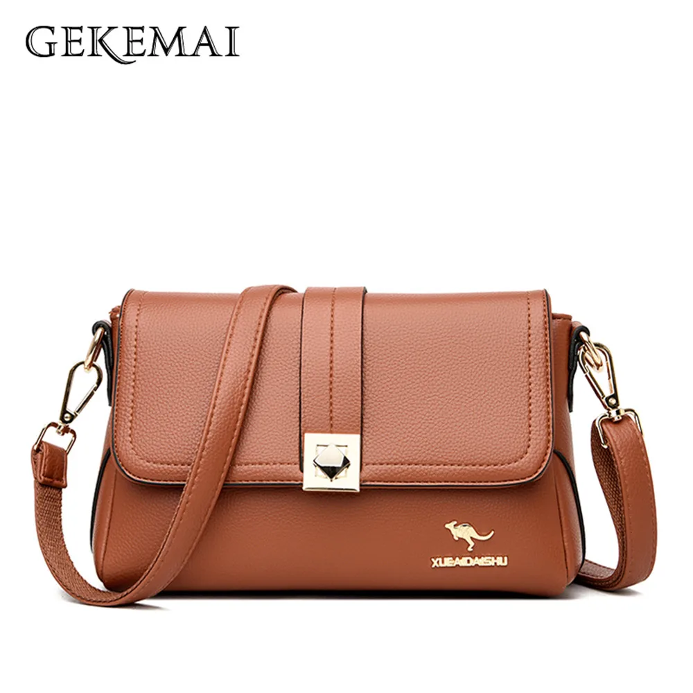 Fashion Letter Designer Women's Shoulder Bag New Solid Color Ladies Bag High Quality PU Leather Women Messenger Bags Bolso Mujer
Fashion Letter Designer Women's Shoulder Bag New Solid Color Ladies Bag High Quality PU Leather Women Messenger Bags Bolso Mujer