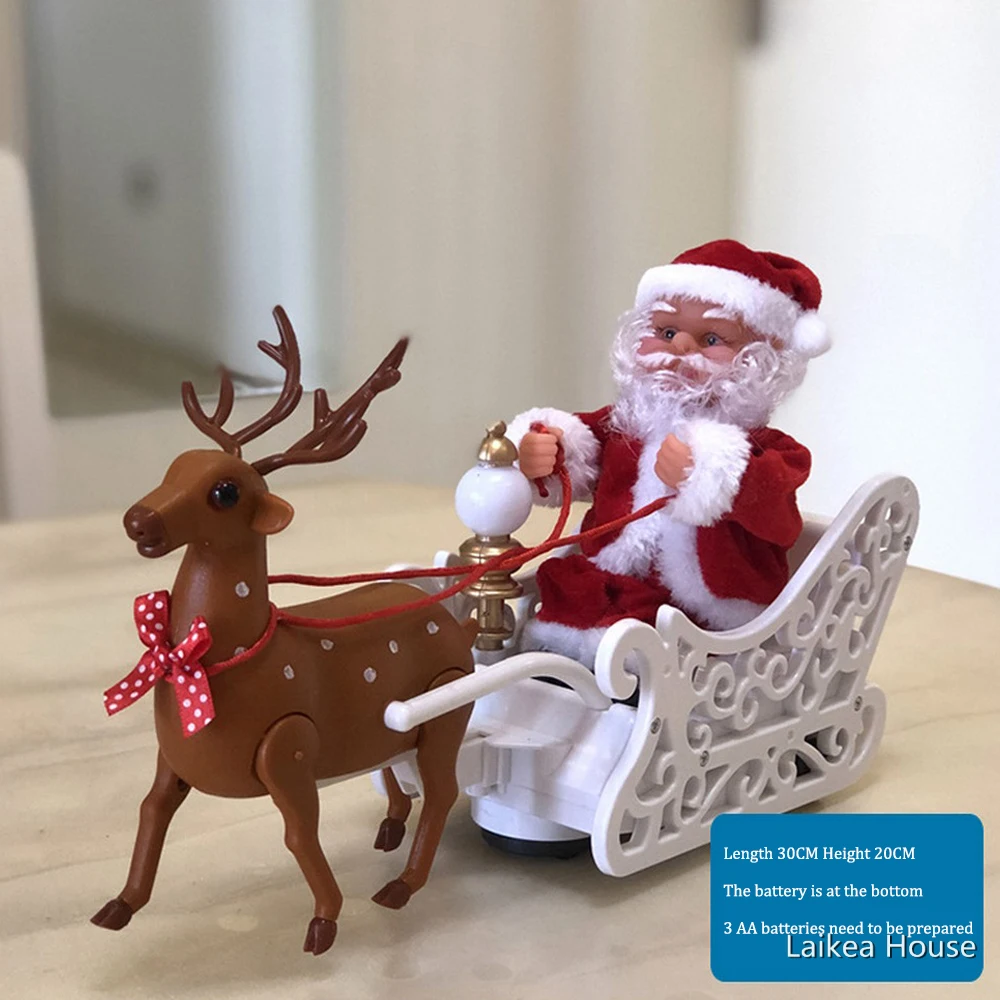 Christmas Santa Claus Electric Music Ornaments With 3 AA Batteries Snow Festival Gift Battery Animal Toy New Year Decorations
Christmas Santa Claus Electric Music Ornaments With 3 AA Batteries Snow Festival Gift Battery Animal Toy New Year Decorations