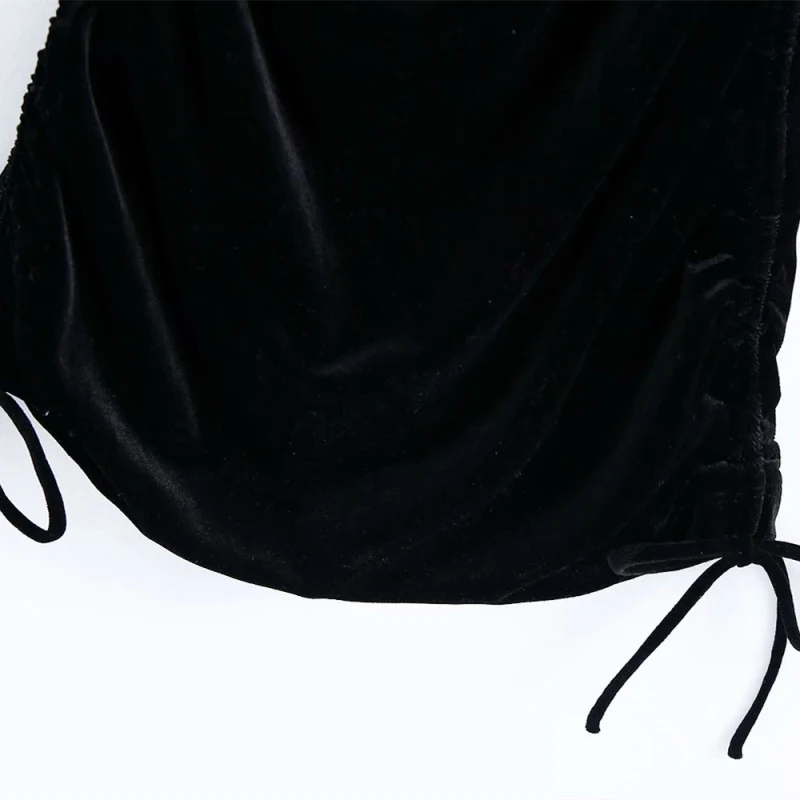 PUWD Sexy Woman Black Slim Pleated Spaghetti Strap Mini Dress 2021 Fashion Spring Backless elasticity Dress Female Party Dress
PUWD Sexy Woman Black Slim Pleated Spaghetti Strap Mini Dress 2021 Fashion Spring Backless elasticity Dress Female Party Dress