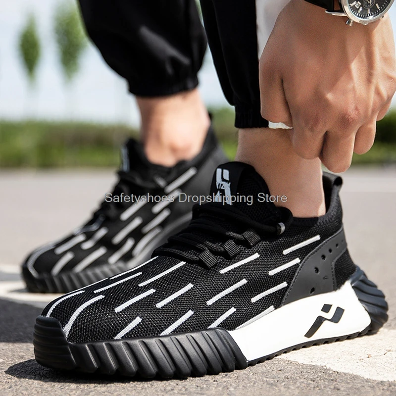 Fashion Work Sneakers For Men Safety Shoes Steel Toe Cap Kevlar Midsole Light Anti-smash Work Safety Boots Male Protect Security
Fashion Work Sneakers For Men Safety Shoes Steel Toe Cap Kevlar Midsole Light Anti-smash Work Safety Boots Male Protect Security