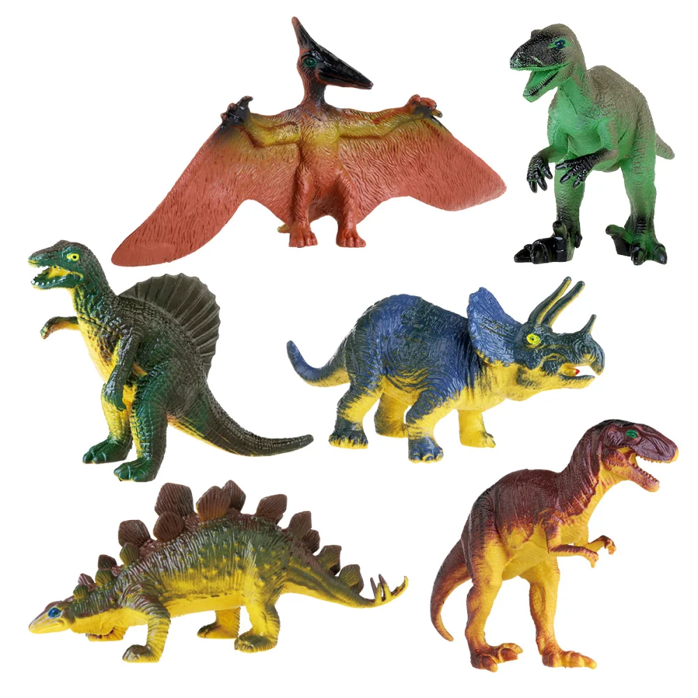 LEORX 6pcs Dinosaurs Tyrannosaurus Stegosaurus Triceratops Utahraptor Pterosaur Spinosaurus Educational 
LEORX 6pcs Dinosaurs Tyrannosaurus Stegosaurus Triceratops Utahraptor Pterosaur Spinosaurus Educational