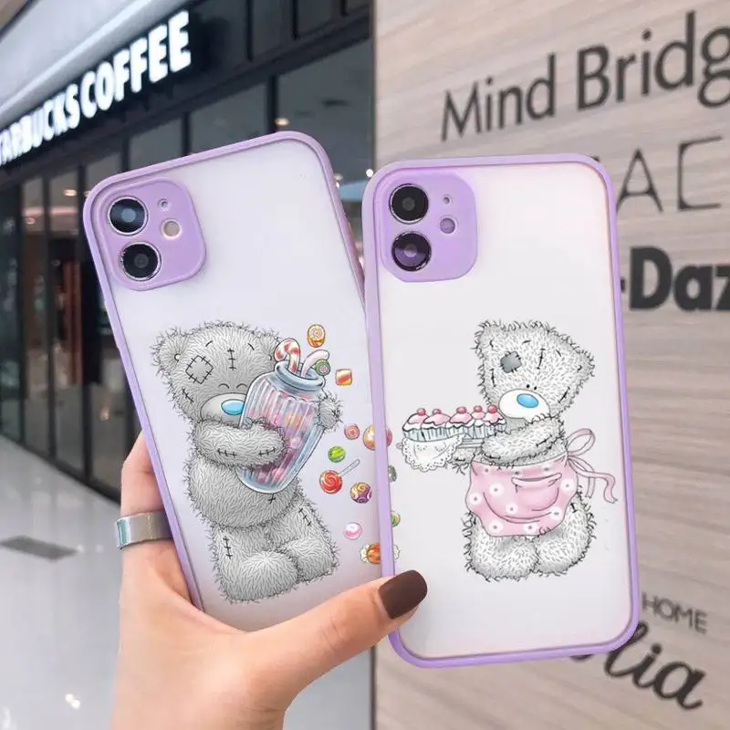 Cute cartoon bear Tatty Teddy Phone Case matte transparent For iphone 7 8 11 12 13 plus mini x xs xr pro max cover
Cute cartoon bear Tatty Teddy Phone Case matte transparent For iphone 7 8 11 12 13 plus mini x xs xr pro max cover