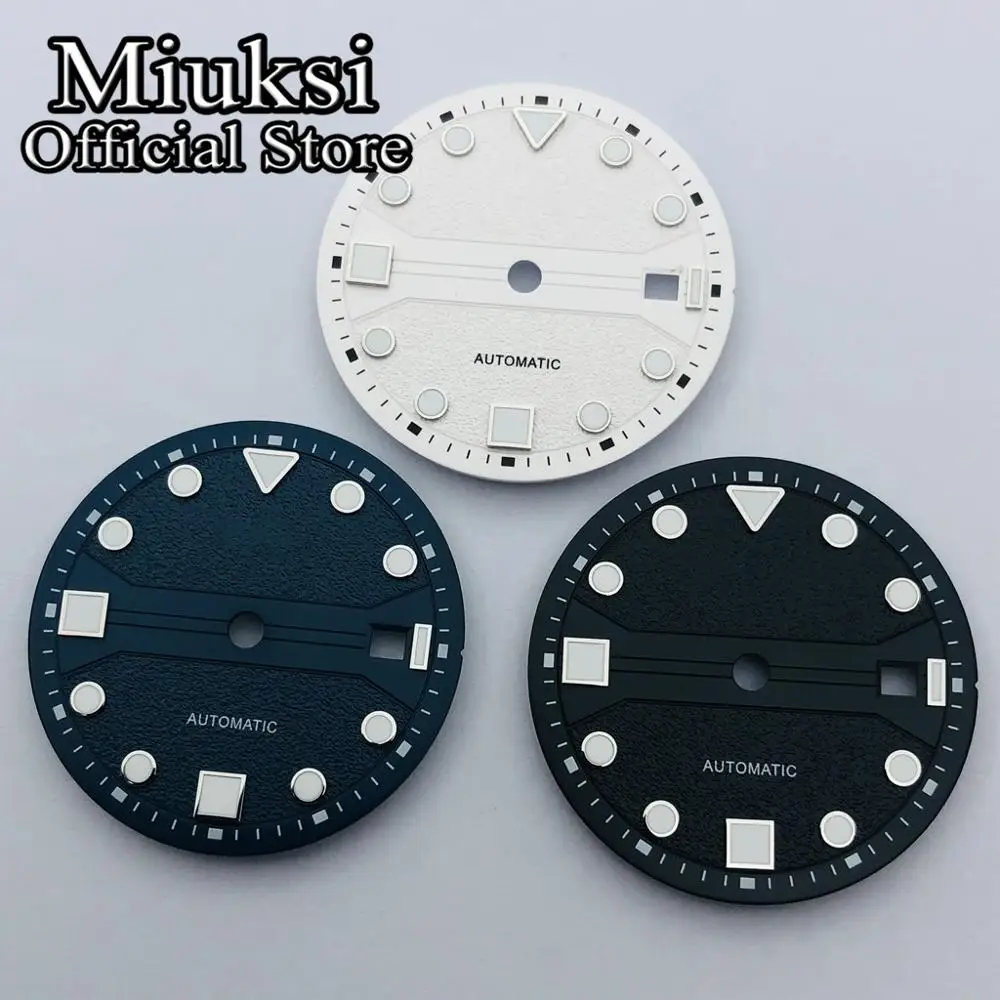 Циферблат светящийся для часов Miuksi 31 мм ETA 2836 2824 ST1612 Mingzhu DG 2813 3804 Miyota 8205 8215