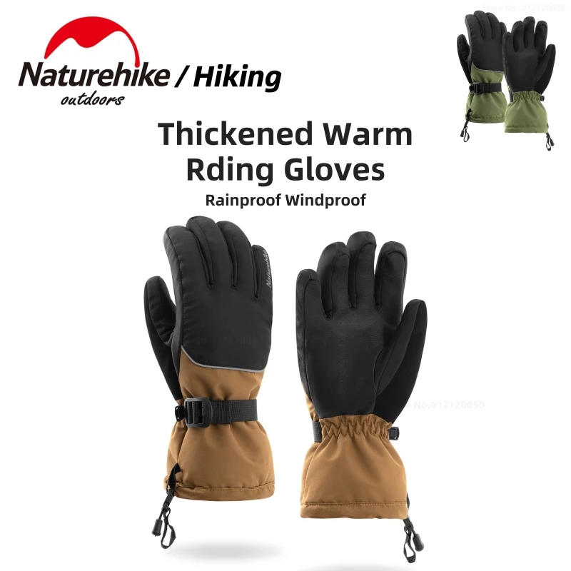 

Naturehike New in GL13 Warm Riding Gloves Warm Outdoor Gloves Men's Winter Nature Hike Windproof Cold-proof Gloves Ultralight