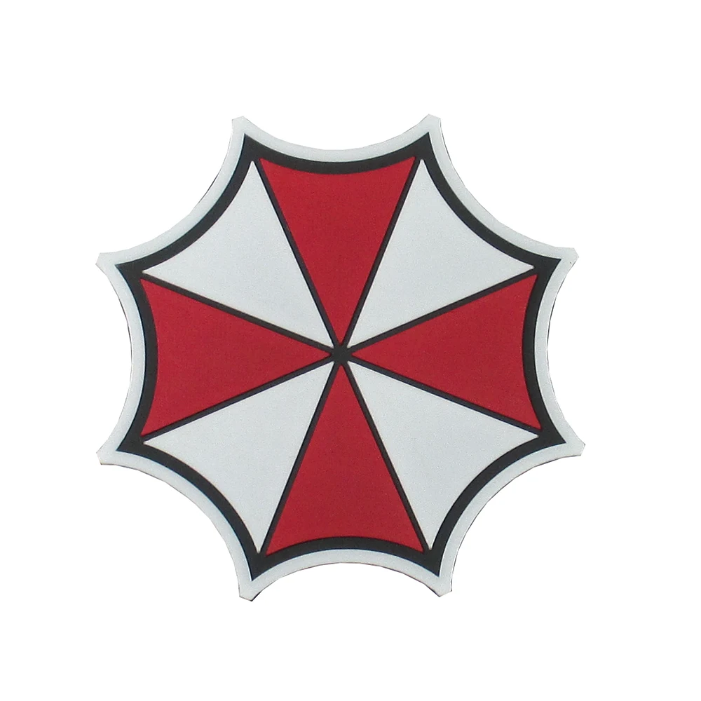 3D PVC Patch Luminous Biohazard Umbrella Corporation Logo Rubber 
3D PVC Patch Luminous Biohazard Umbrella Corporation Logo Rubber