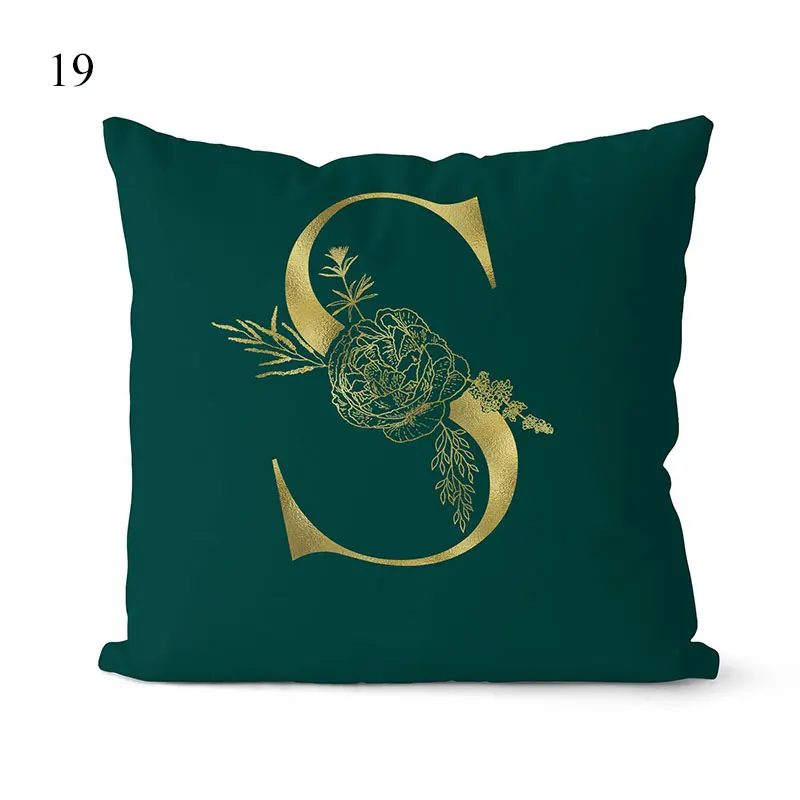 1Pc Green Pillow Cover 45*45cm Gold Letters Cotton Throw Pillow Cushion Cover Car Home Decoration Sofa Cushion Covers Pillowcase
1Pc Green Pillow Cover 45*45cm Gold Letters Cotton Throw Pillow Cushion Cover Car Home Decoration Sofa Cushion Covers Pillowcase