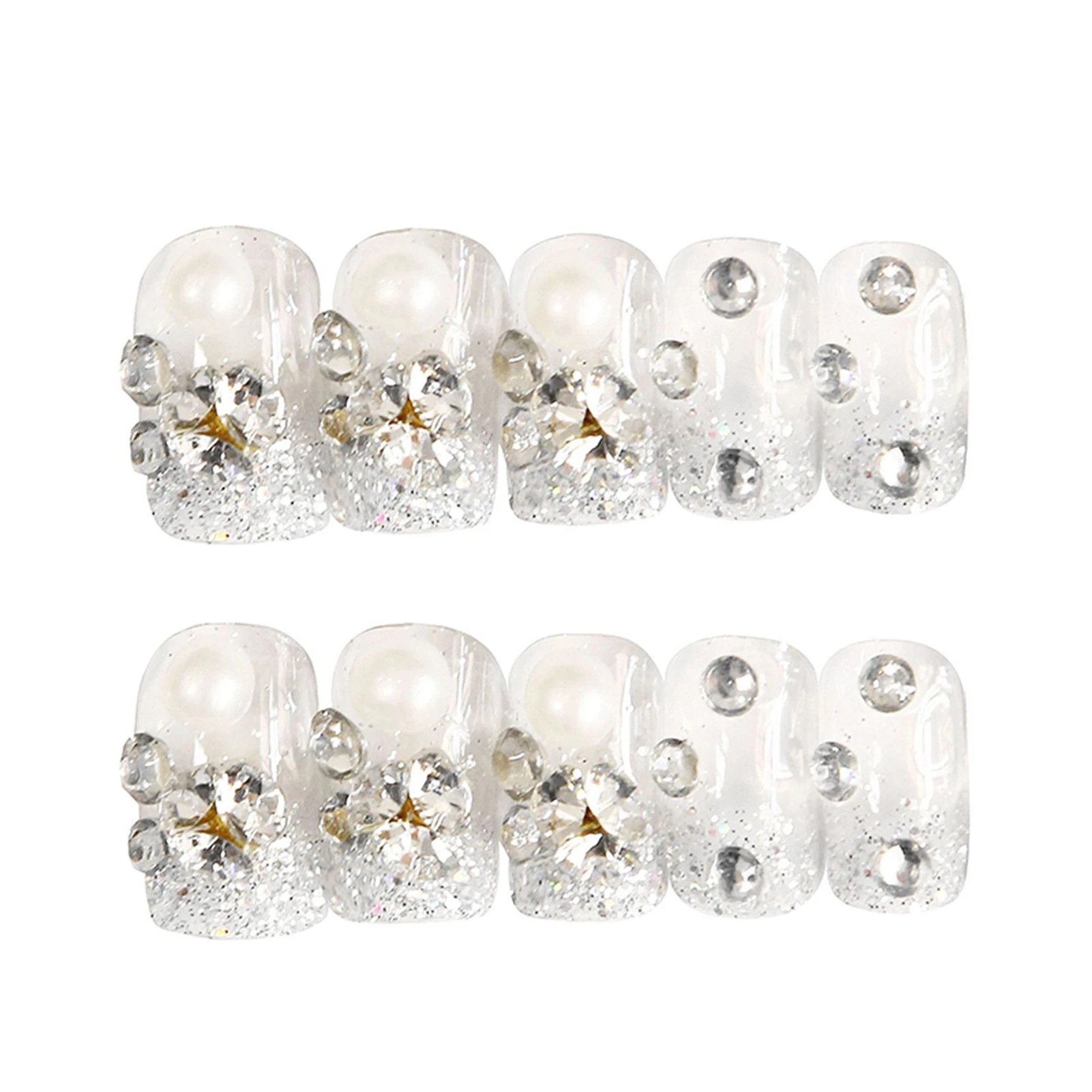 24pcs Pearl Full of Diamonds Wear Long Paragraph Fashion Manicure Patch False Nails Save Time Wearable Nail Patch CIN6 899
24pcs Pearl Full of Diamonds Wear Long Paragraph Fashion Manicure Patch False Nails Save Time Wearable Nail Patch CIN6 899
