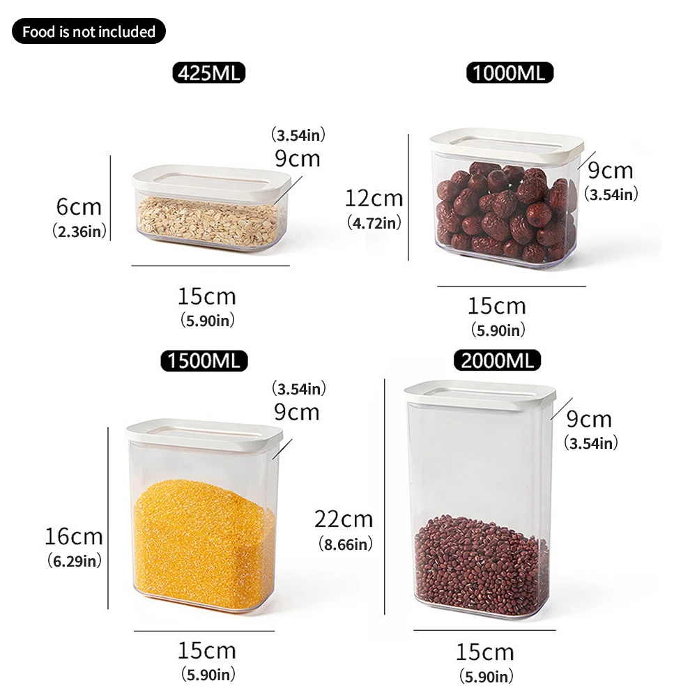 Plastic Food Storage Jar Sealed Storage Container Spice Coffee Bean Storage Jar Refrigerator Storage Box Kitchen Supplies
Plastic Food Storage Jar Sealed Storage Container Spice Coffee Bean Storage Jar Refrigerator Storage Box Kitchen Supplies
