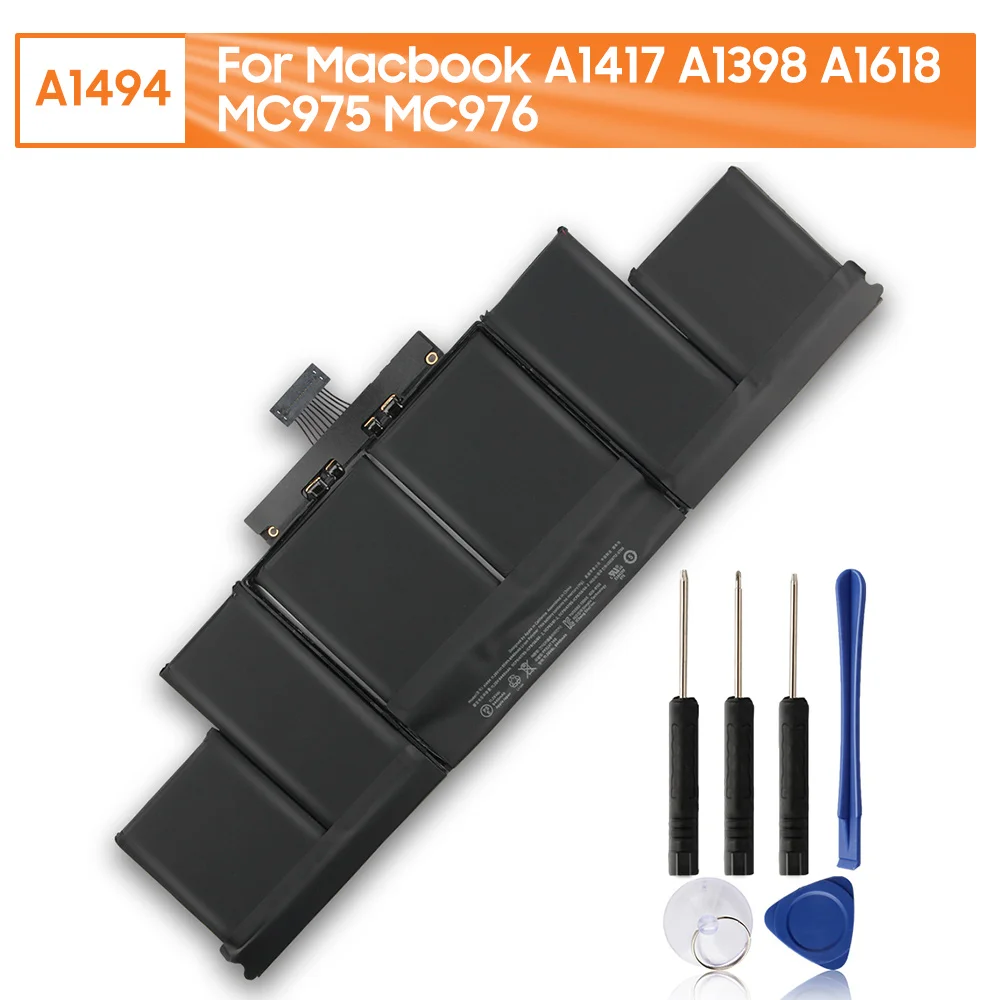 100% Original Replacement Battery A1494 For Macbook MacPro A1417 MC975 A1398 A1618 MC976 Genuine Rechargeable Battery 8440mAh
100% Original Replacement Battery A1494 For Macbook MacPro A1417 MC975 A1398 A1618 MC976 Genuine Rechargeable Battery 8440mAh