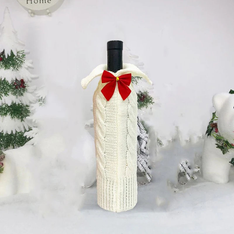 Wine Bottle Sweater Cover Bag Santa Claus Knitted Hat Xmas Home Dinner Party Decor Red Wine Bottle Bag
Wine Bottle Sweater Cover Bag Santa Claus Knitted Hat Xmas Home Dinner Party Decor Red Wine Bottle Bag