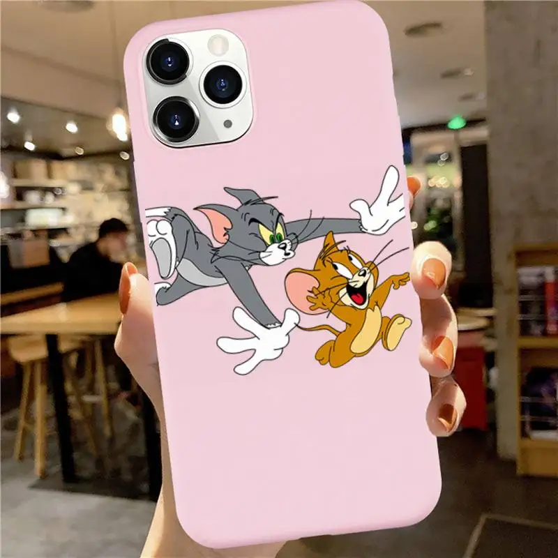 Cat and mouse cute funny cartoon luxury Phone Case funda Candy Color for iPhone 6 7 8 11 12 s mini pro X XS XR MAX Plus
Cat and mouse cute funny cartoon luxury Phone Case funda Candy Color for iPhone 6 7 8 11 12 s mini pro X XS XR MAX Plus