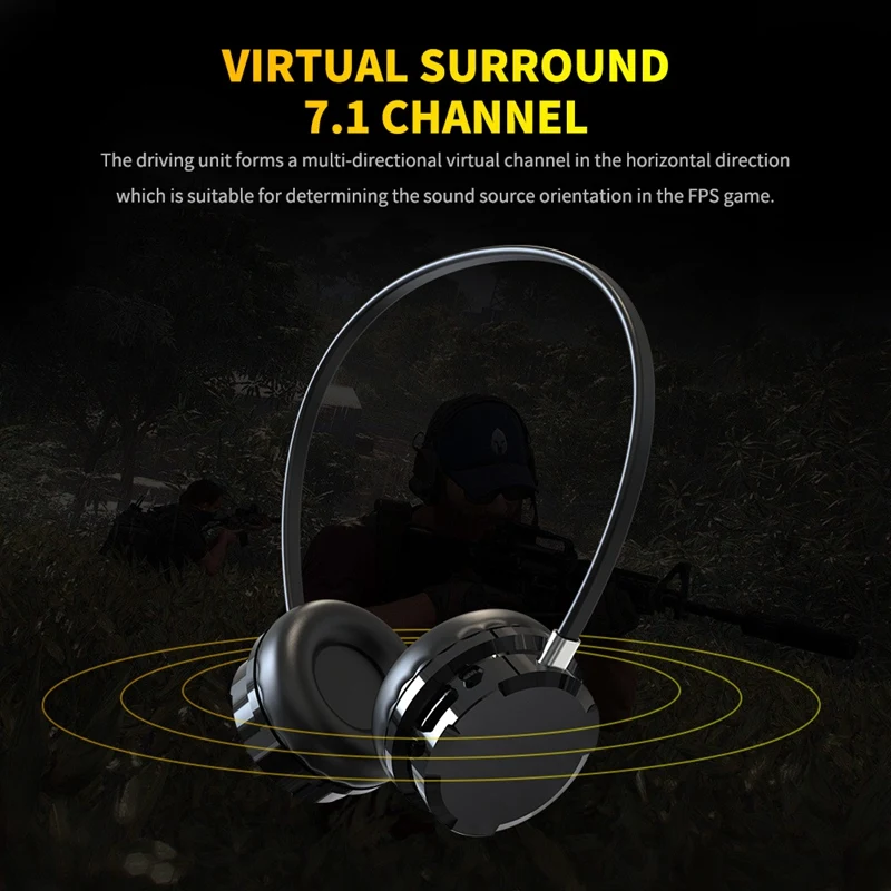 A1 Bluetooth 5.0 Headset E-Sports Gaming Headset Desktop Notebook Universal Subwoofer Headset
A1 Bluetooth 5.0 Headset E-Sports Gaming Headset Desktop Notebook Universal Subwoofer Headset