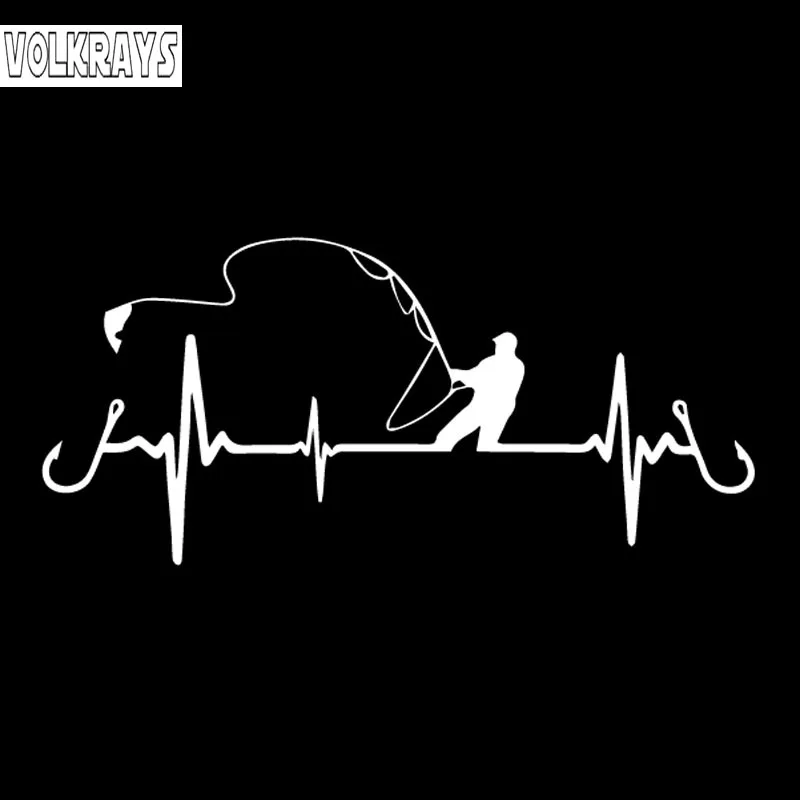 Volkrays Personality Car Sticker Heart Fishing Accessories Reflective Sunscreen Waterproof Vinyl Decal Black/Silver,6cm*15cm
Volkrays Personality Car Sticker Heart Fishing Accessories Reflective Sunscreen Waterproof Vinyl Decal Black/Silver,6cm*15cm