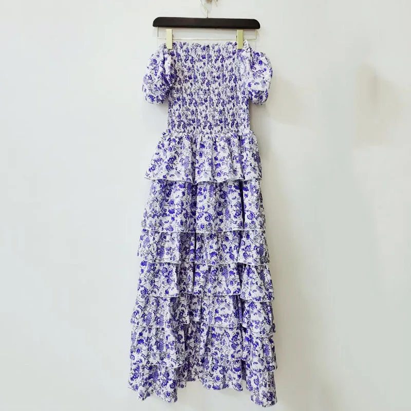 SeeBeautiful Printed Stitching Multi-layer Ruffles Loose Dress Sexy Slash Neck Short Sleeve Woman Summer 2021 New Fashion E895
SeeBeautiful Printed Stitching Multi-layer Ruffles Loose Dress Sexy Slash Neck Short Sleeve Woman Summer 2021 New Fashion E895