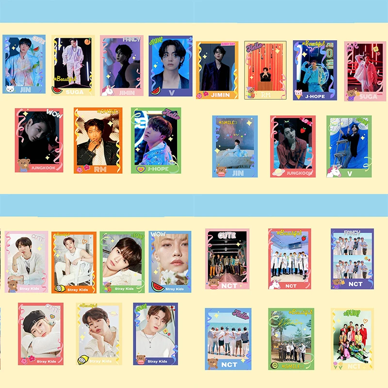 KPOP Bangtan Boys NCT Stray Kids Color Photocard JIN JIMIN Bang Chan MARK LOMO Cards Postcard For Fans Collection 6/7PCS/SET H36
KPOP Bangtan Boys NCT Stray Kids Color Photocard JIN JIMIN Bang Chan MARK LOMO Cards Postcard For Fans Collection 6/7PCS/SET H36