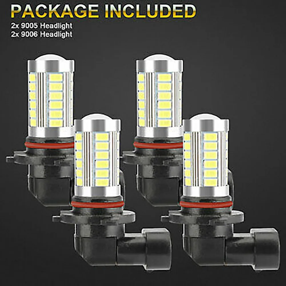 Лампы для фар 9005 9006 HB3 HB4 дальний и ближний свет 1200LM 33 SMD 5630 Светодиодный
Лампы для фар 9005 9006 HB3 HB4 дальний и ближний свет 1200LM 33 SMD 5630 Светодиодный