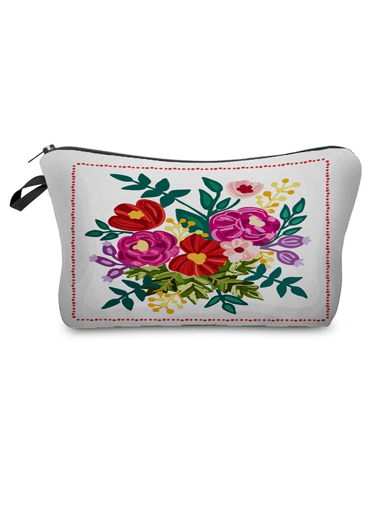 Double-Sided Printed Floral Cosmetics Organizer Bag Classic Women's Makeup Bag Portable Storage Bags for Women Small Female Bag
Double-Sided Printed Floral Cosmetics Organizer Bag Classic Women's Makeup Bag Portable Storage Bags for Women Small Female Bag