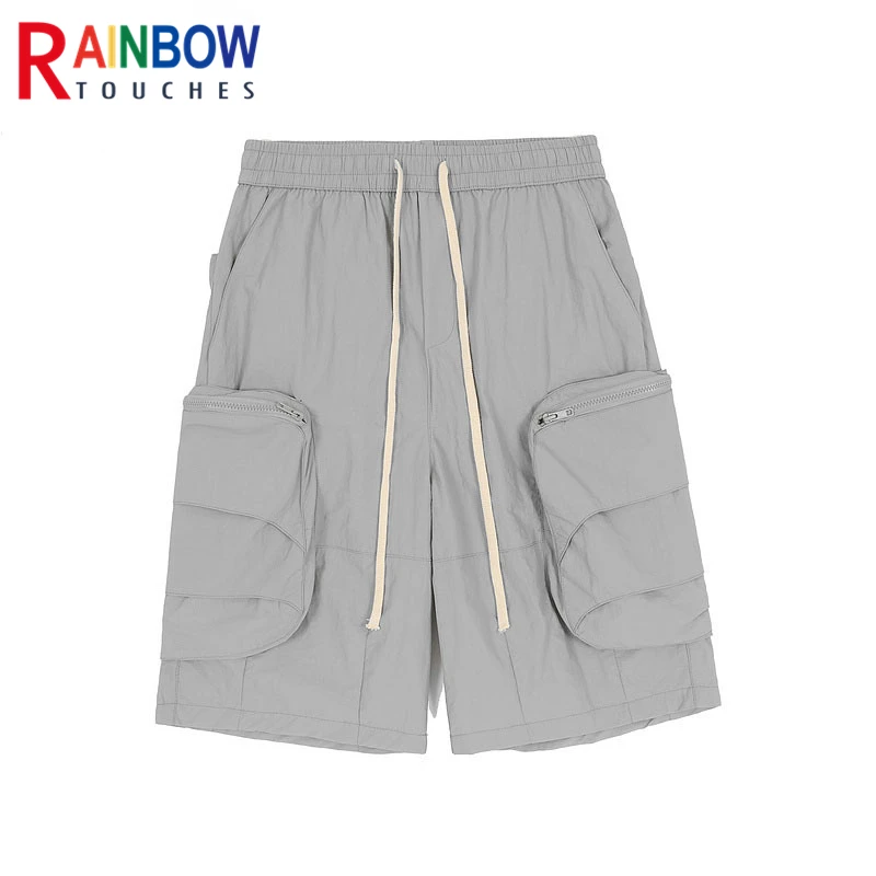 Rainbowtouches New HighStreet HipHop Cargo Shorts Male Summer Pure Color Loose Tie Trend Casual Men Comfortable Breathable Pants
Rainbowtouches New HighStreet HipHop Cargo Shorts Male Summer Pure Color Loose Tie Trend Casual Men Comfortable Breathable Pants