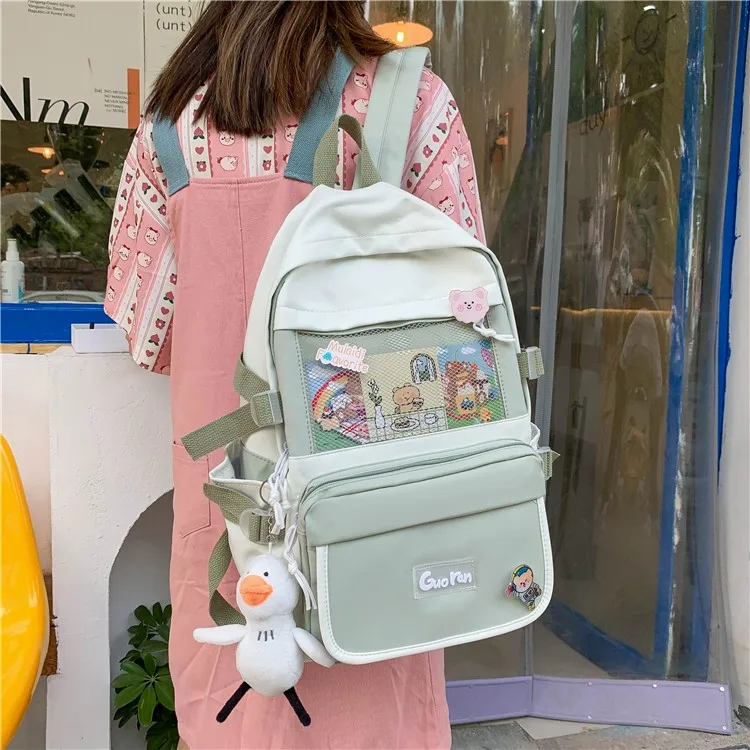 school backpacks for girls Large-capacity waterproof travel bag cute fashion women's backpack Pure color school bags for kids
school backpacks for girls Large-capacity waterproof travel bag cute fashion women's backpack Pure color school bags for kids
