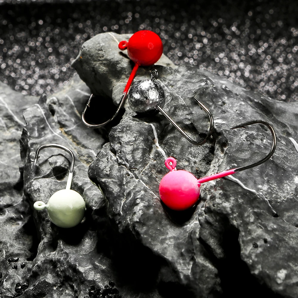 JOHNCOO 10pcs Jig Head Fishing Hooks Lure Barbed Hook Luminous Lead Hook 1g-7g Single Hook Fishing Lure Soft Bait Carp Fishing
JOHNCOO 10pcs Jig Head Fishing Hooks Lure Barbed Hook Luminous Lead Hook 1g-7g Single Hook Fishing Lure Soft Bait Carp Fishing