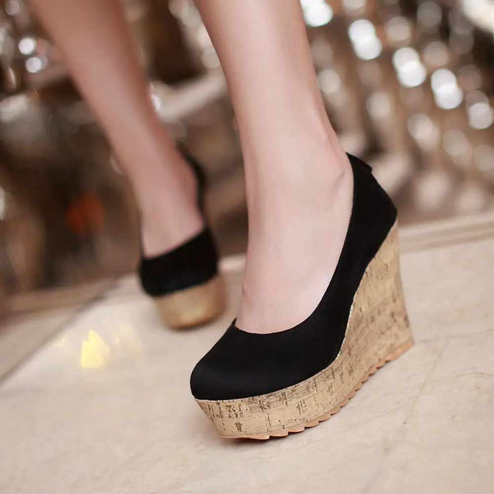 GIGIFOX Luxury Brand High Heels Big size 43 Slip On Elegant Office Lady Platform Comfortable Wedges Heeled Women Shoes Pumps
GIGIFOX Luxury Brand High Heels Big size 43 Slip On Elegant Office Lady Platform Comfortable Wedges Heeled Women Shoes Pumps