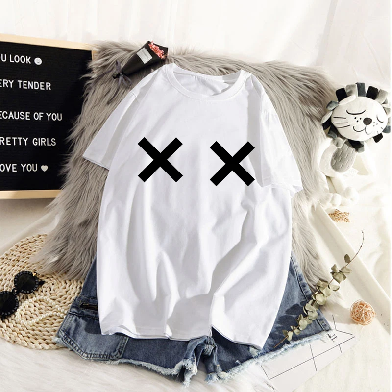 2021 Women Summer Funny Tops Casual Fashion Print Boobs T-shirt Female Boobs Sexy Design T shirt Casual White T shirts Tops
2021 Women Summer Funny Tops Casual Fashion Print Boobs T-shirt Female Boobs Sexy Design T shirt Casual White T shirts Tops