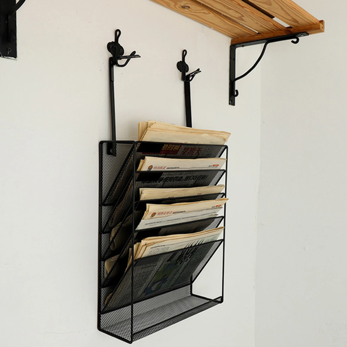 AA Wall Storage Rack, Book Organizer, Stand Metal Table Office Hollow-out 5-Layer Anti-Rust Holder
AA Wall Storage Rack, Book Organizer, Stand Metal Table Office Hollow-out 5-Layer Anti-Rust Holder