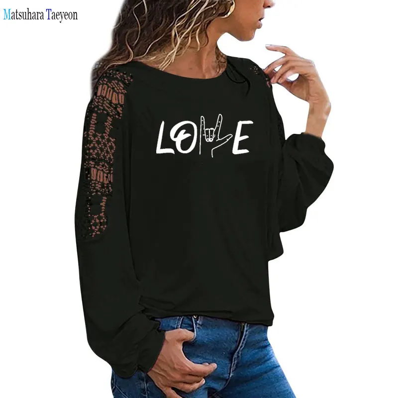 2021 Aesthetic Clothes Love Print Women Funny Women Tshirts Harajuku Plus Size 90s Shirt for Women Tee Tops Long Sleeve
2021 Aesthetic Clothes Love Print Women Funny Women Tshirts Harajuku Plus Size 90s Shirt for Women Tee Tops Long Sleeve