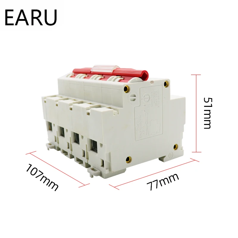 DC 1000V 4P Солнечный мини выключатель защита от перегрузки 6A 16A 20A 25A 32A 50A 63A 80A 100A 125A