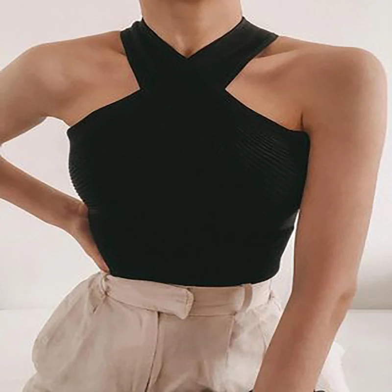 2021 Woman Fashion Cross Shoulders Off-The-Shoulder Vest Knit Thin Section Solid Color Sleeveless Knit Top Streetwear
2021 Woman Fashion Cross Shoulders Off-The-Shoulder Vest Knit Thin Section Solid Color Sleeveless Knit Top Streetwear