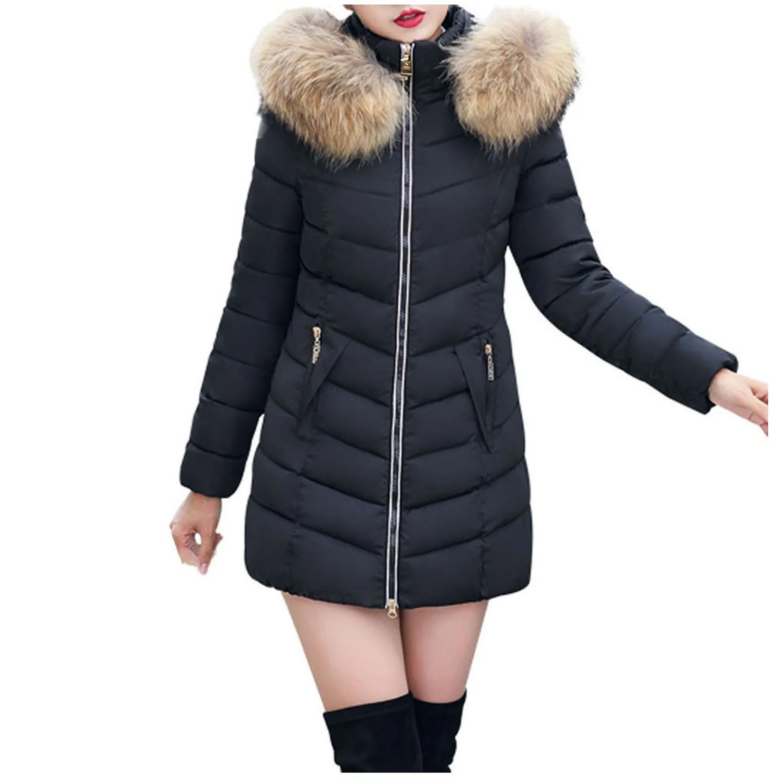 Casual Overcoat Solid Fashion Slim Winter Coat Thicker Women Women's Coat Jacket Coat
Casual Overcoat Solid Fashion Slim Winter Coat Thicker Women Women's Coat Jacket Coat