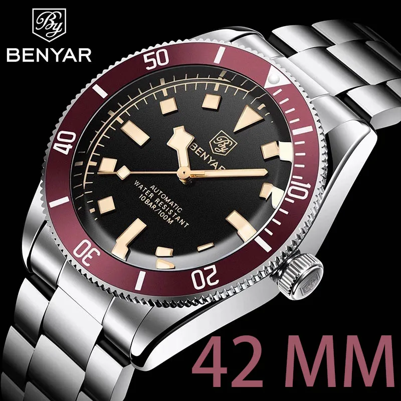 Часы мужские механические с автоподзаводом, водонепроницаемые, из нержавеющей стали 
Часы мужские механические с автоподзаводом, водонепроницаемые, из нержавеющей стали